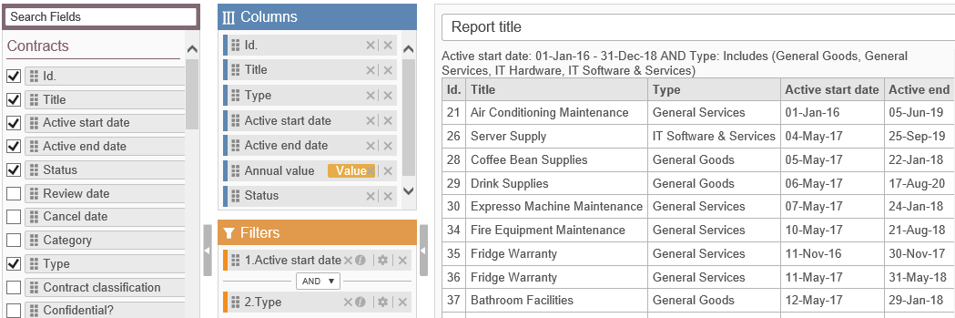 screenshot of RLDatix Contract Lifecycle Management